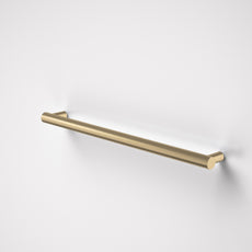 Caroma Liano II Heated Towel Rail - Horizontal - Brushed Brass 11225049BB - The Blue Space
