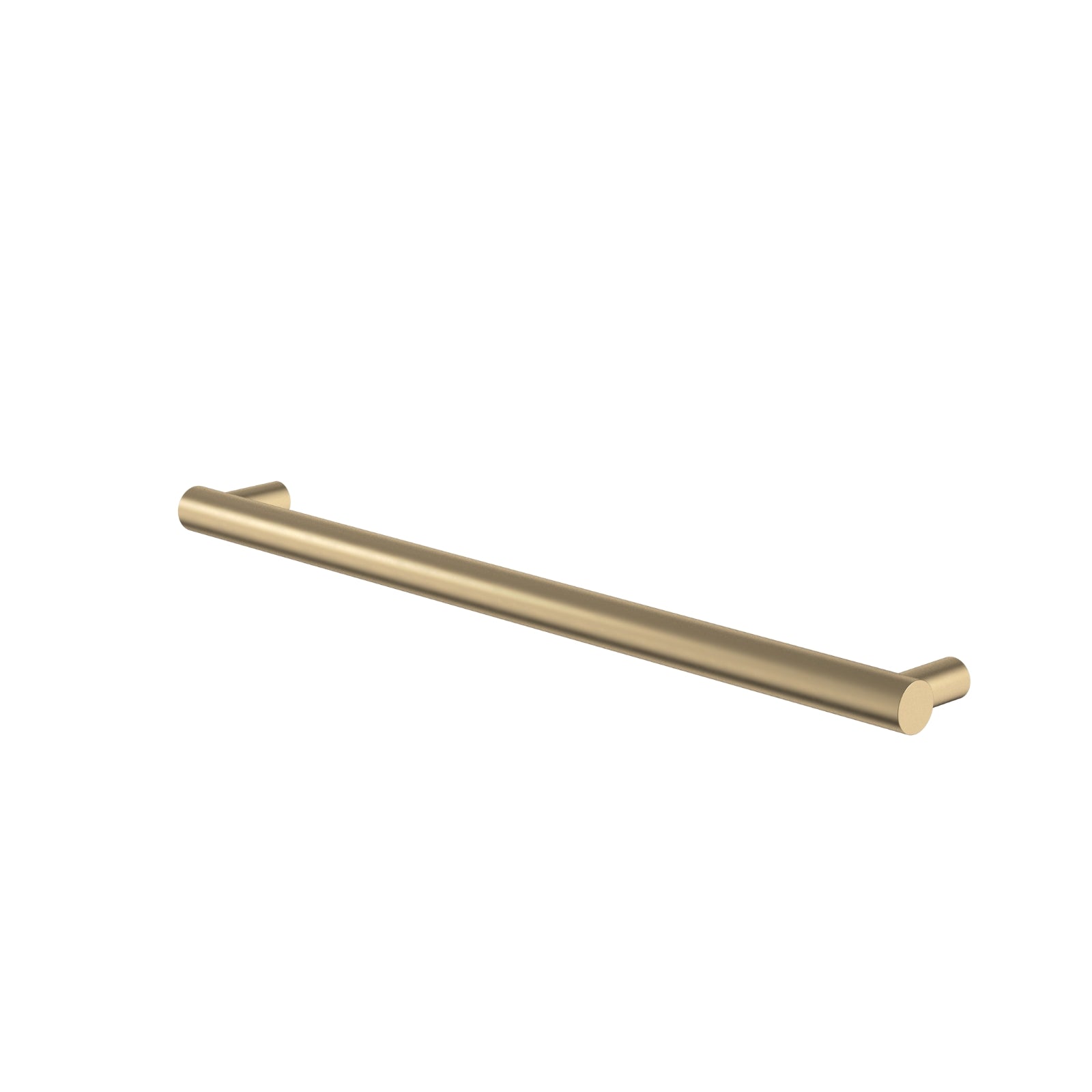 Angle Caroma Liano II Heated Towel Rail - Horizontal - Brushed Brass 11225049BB - The Blue Space