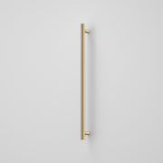 Caroma Liano II Heated Towel Rail - Vertical - Brushed Brass