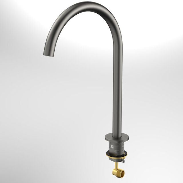 Full Caroma Liano II Hob Swivel Outlet 200mm - Gunmetal 96401GM65A - The Blue Space