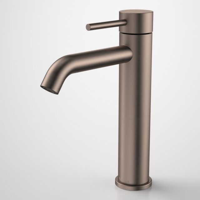 Caroma Liano II Mid Tower Basin Mixer - Brushed Bronze 96342BBZ6AF - The Blue Space
