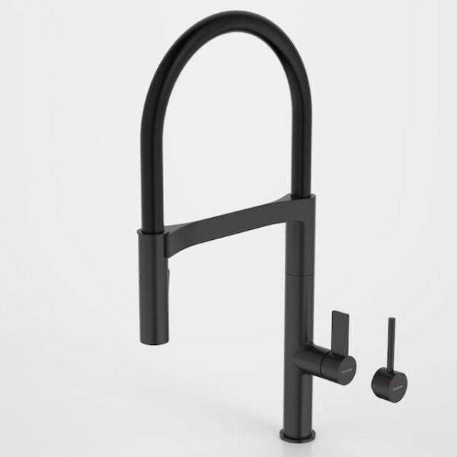 Caroma Liano II Pull Down Sink Mixer - Matte Black 96381B56AF - The Blue Space