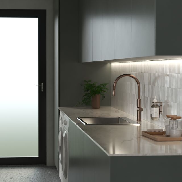 Caroma Liano II Pull Out Sink Mixer - Brushed Bronze