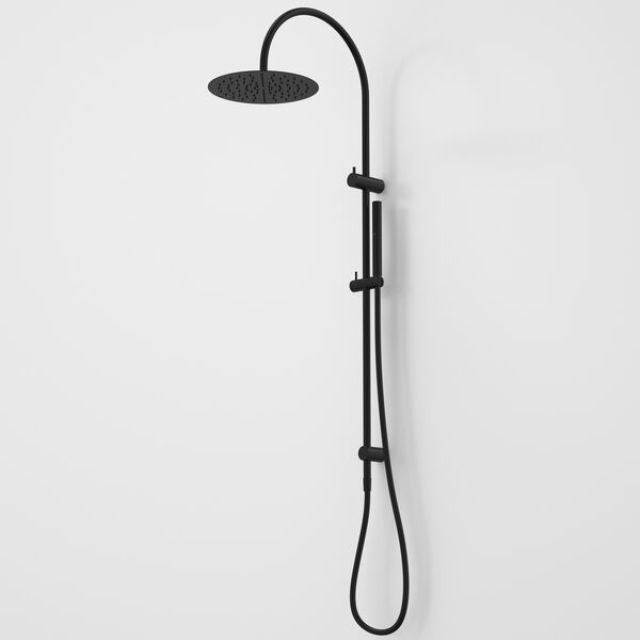 Caroma Liano II Rail Shower with Overhead - Black 96470B33A - The Blue Space