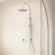 Caroma Liano II Rail Shower with Overhead - Brushed Nickel