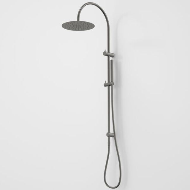 Caroma Liano II Rail Shower with Overhead - Gunmetal 96470BB33A - The Blue Space