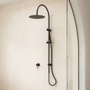 Caroma Liano II Rail Shower with Overhead - Black