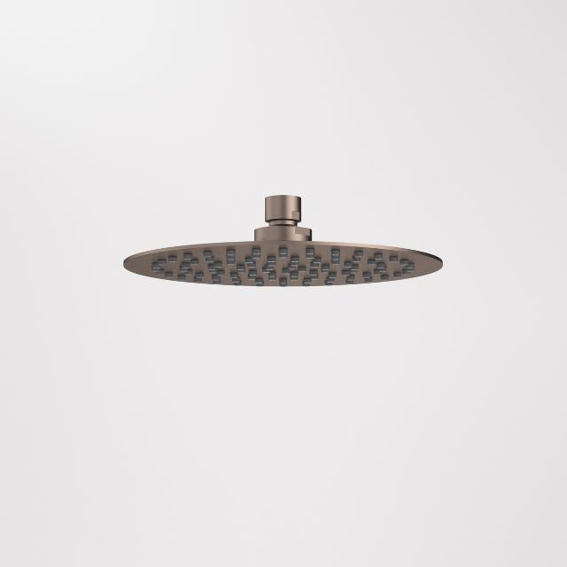 Caroma 200mm Round Rain Shower - Brushed Bronze