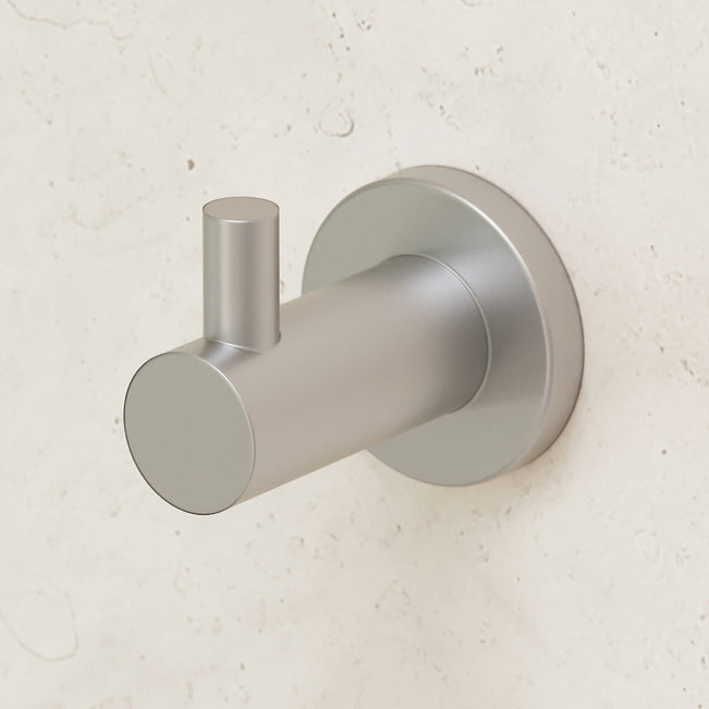 Caroma Liano II Robe Hook Brushed Nickel | The Blue Space