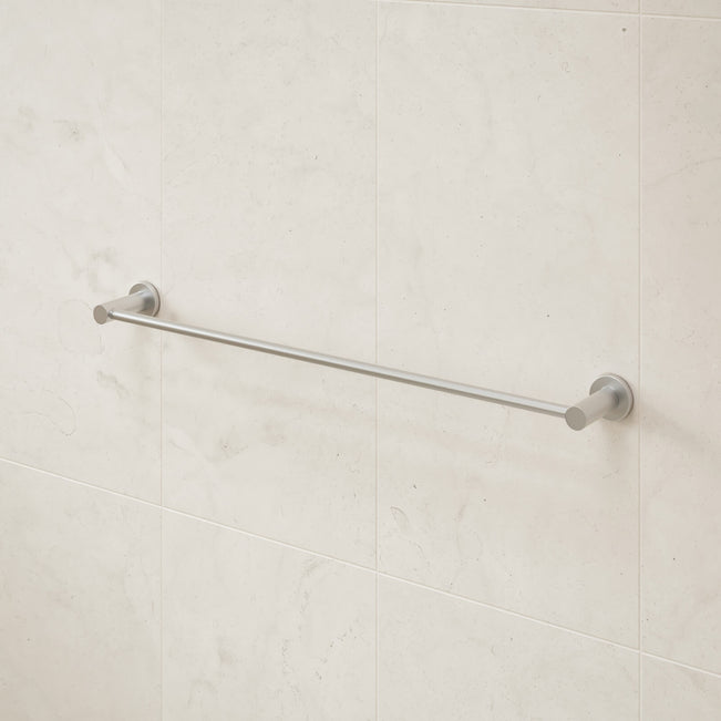Caroma Liano II Single Towel Rail 640mm Brushed Nickel | The Blue Space