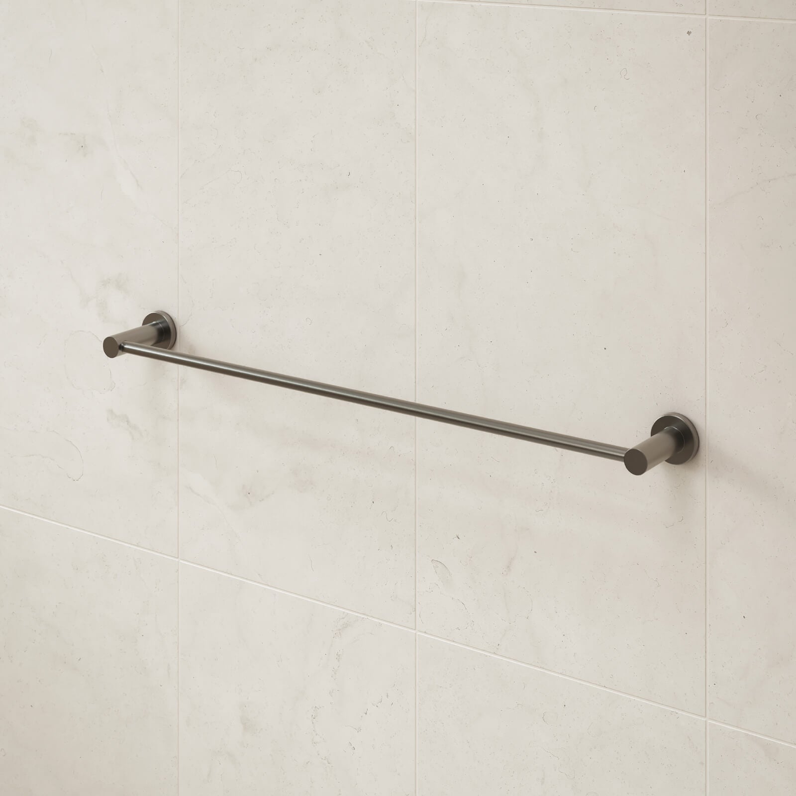 Caroma Liano II Single Towel Rail 640mm Gunmetal  | The Blue Space