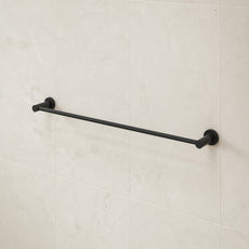 Caroma Liano II Single Towel Rail 640mm Matte Black | The Blue Space