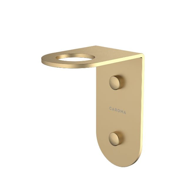 Angle Caroma Liano II Soap Bottle Holder - Brushed Brass 96450BB - The Blue Space