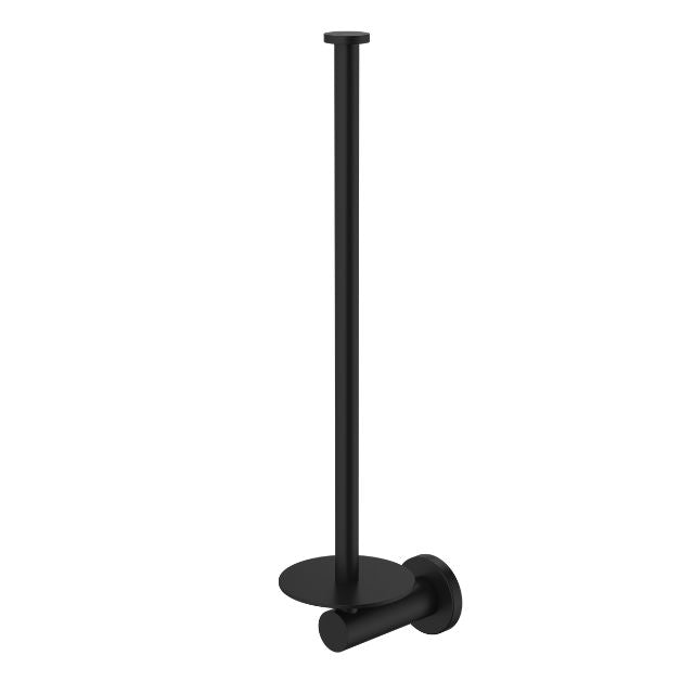 Angle Caroma Liano II Spare Toilet Roll Holder - Matte Black 96452B - The Blue Space