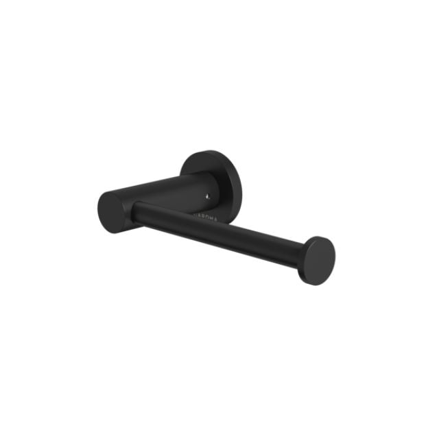 Angle Caroma Liano II Toilet Roll Holder - Matte Black 96441B - The Blue Space