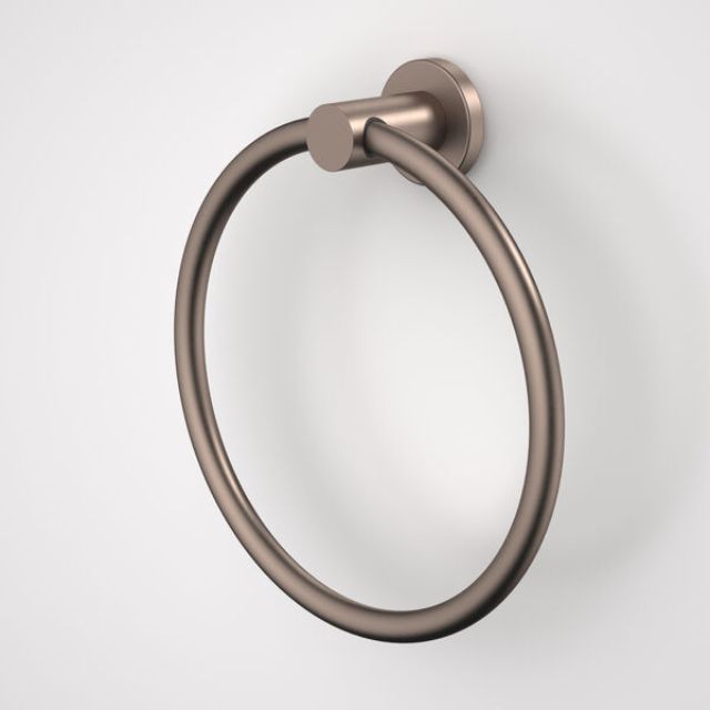 Caroma Liano II Towel Ring - Brushed Bronze 96443BBZ - The Blue Space