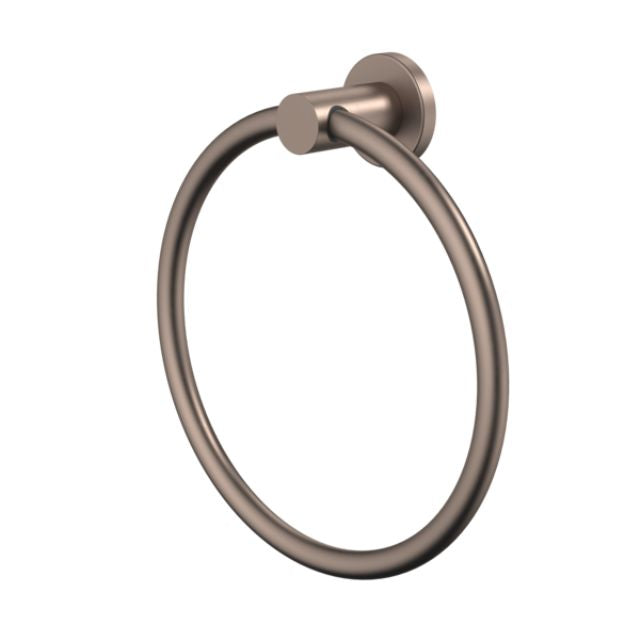 Angle Caroma Liano II Towel Ring - Brushed Bronze 96443BBZ - The Blue Space