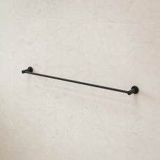 Caroma Liano ll 840 Single Towel Rail Matte Black | The Blue Space