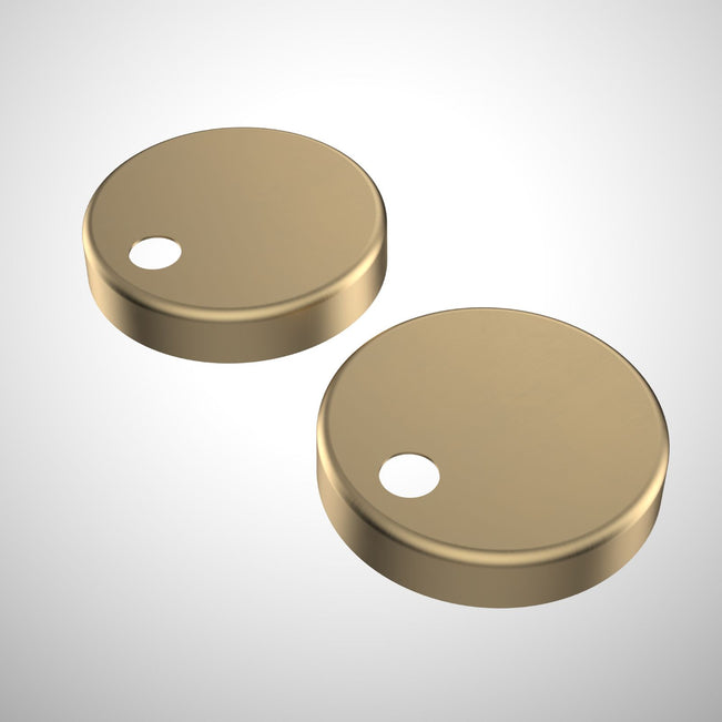 Caroma Liano / Luna Toilet Seat Hinge Caps - Brushed Brass 254214BB - The Blue Space