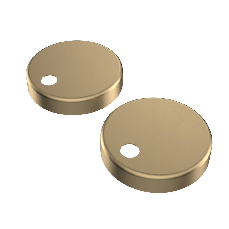 Caroma Toilet Seat Hinge Caps (Liano / Arc / Xena) - Brushed Brass