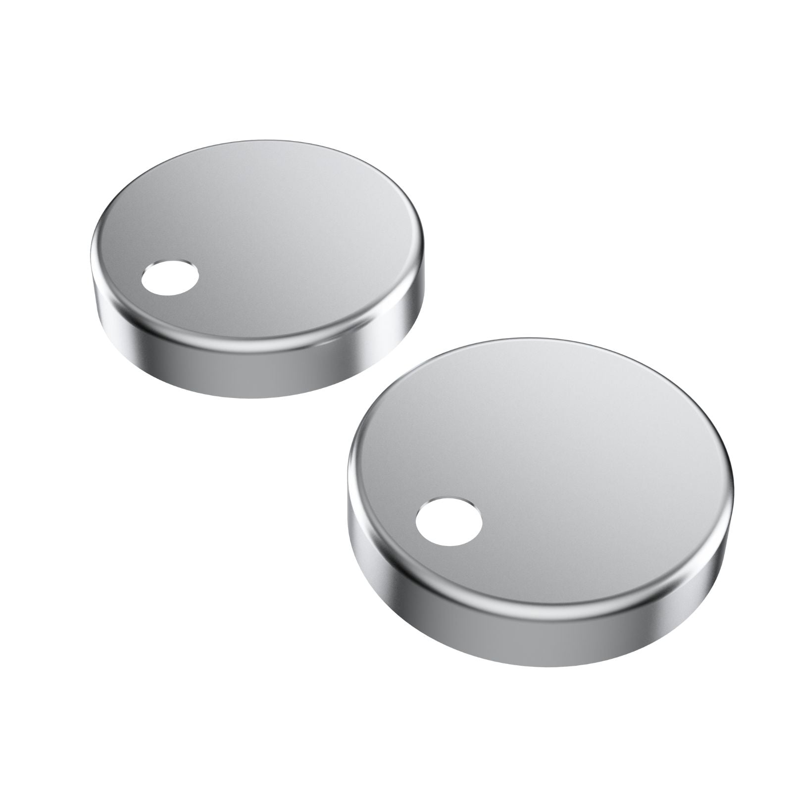 Angle Caroma Liano / Luna Toilet Seat Hinge Caps - Stainless Steel 254214SS - The Blue Space