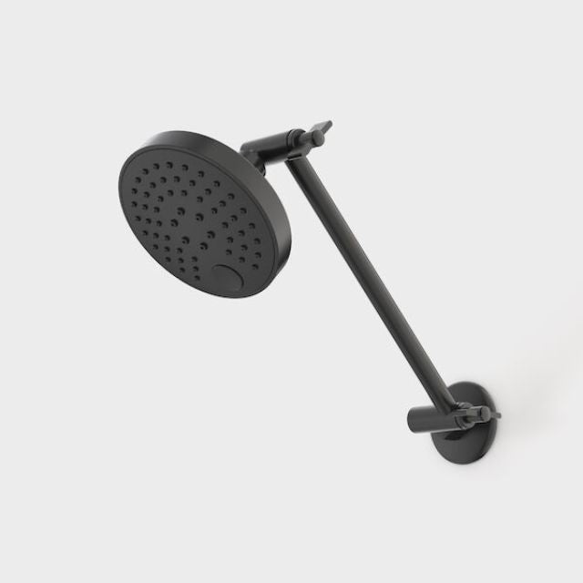 Caroma Luna Adjustable Shower And Arm Black 90304BL3A - The Blue Space