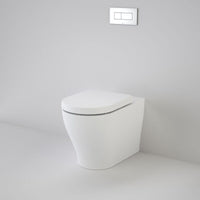 Caroma Luna Cleanflush Invisi Series II Wall Faced Toilet Suite 844910W - The Blue Space