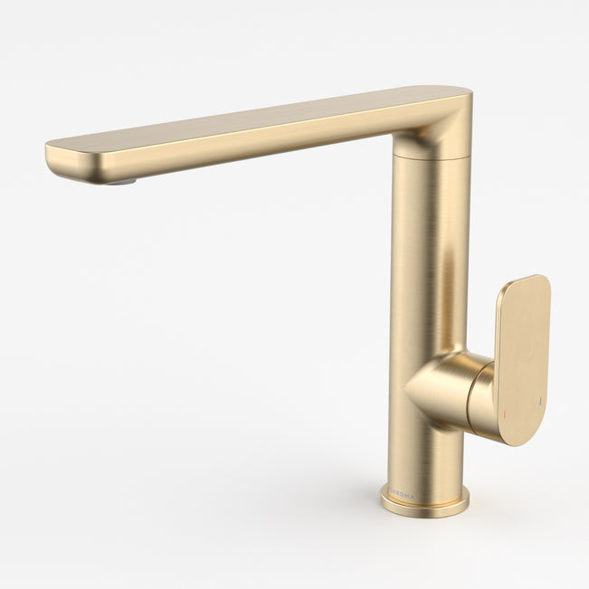 Caroma Luna II Sink Mixer - Brushed Brass 68208BB56AF - The Blue Space