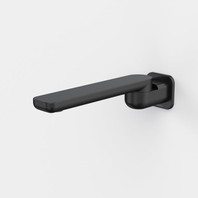 Caroma Luna II Swivel Bath Outlet 220mm - Satin Black 68207BL - The Blue Space