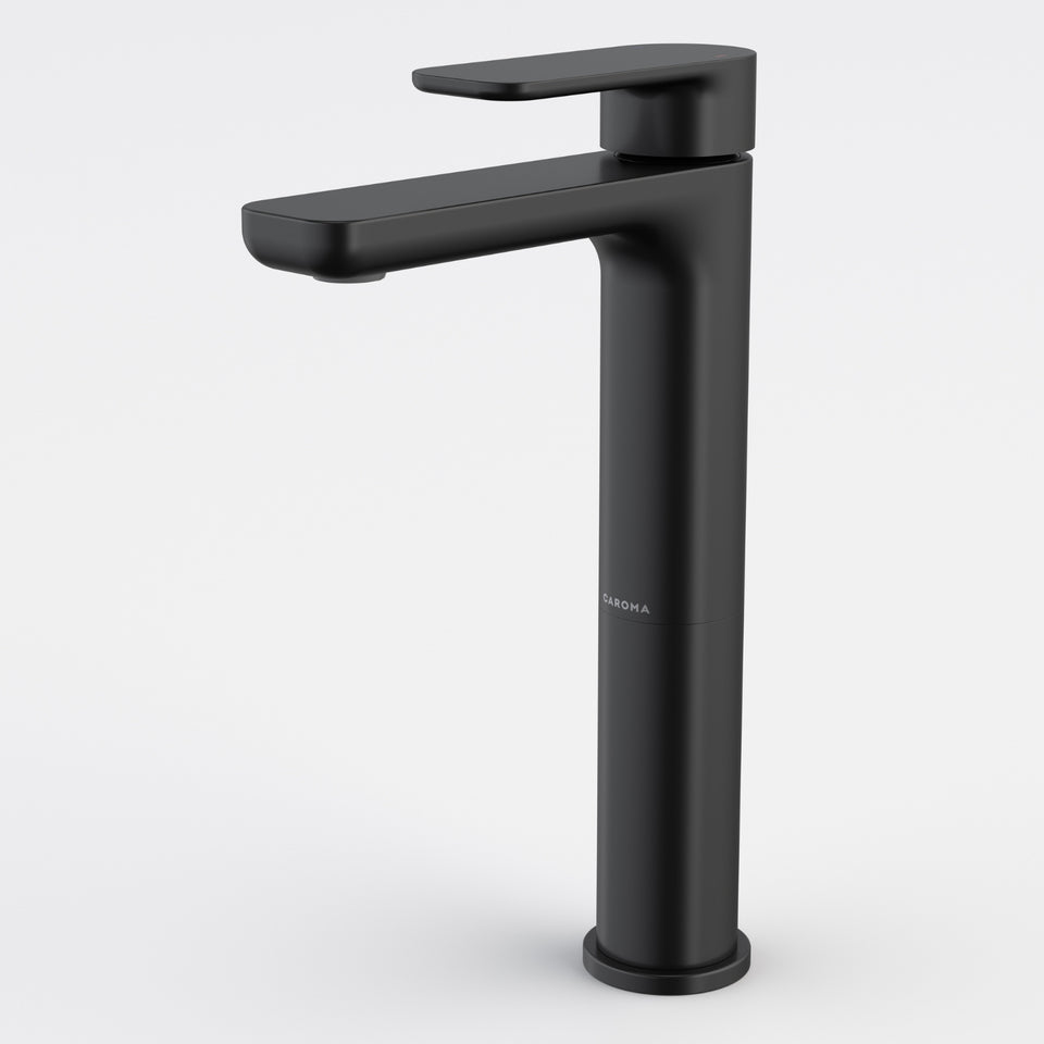 Caroma Luna II Tower Basin Mixer - Satin Black