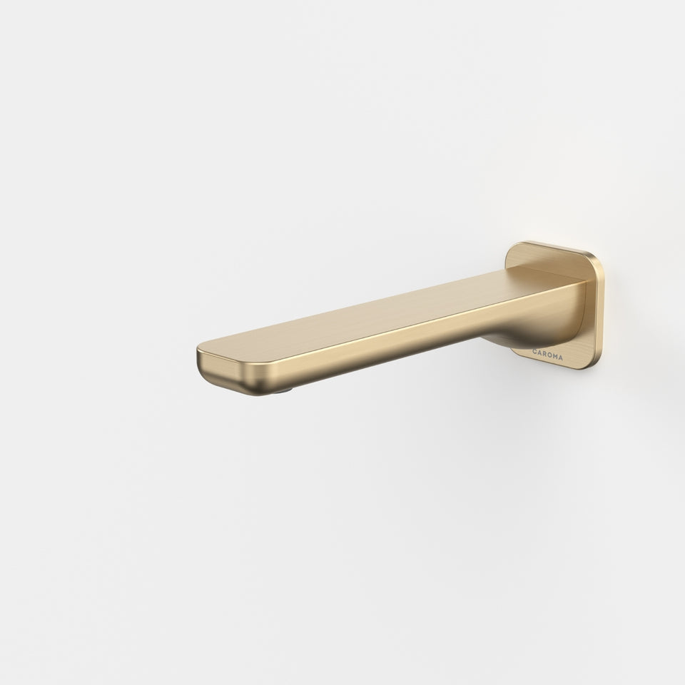 Caroma Luna II Wall Basin/Bath Outlet 180mm - Brushed Brass