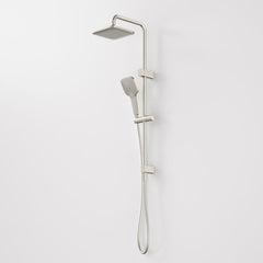 Caroma Luna Multifunction Rail Shower with Overhead Brushed Nickel
