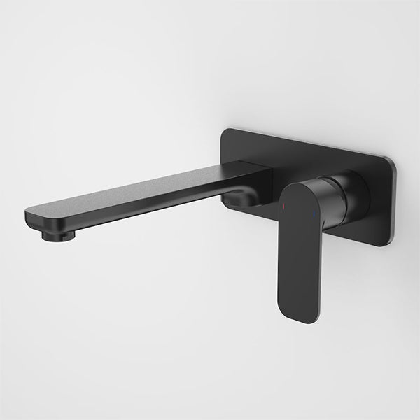 Caroma Luna Wall Basin/Bath Mixer Tap Satin Black at The Blue Space