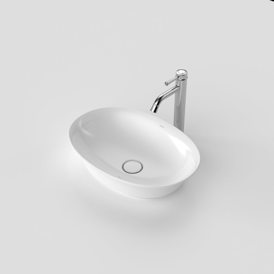 Caroma Riviere Above Counter Basin - No Tap Hole - White