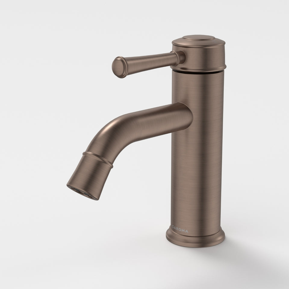 Caroma Riviere Basin Mixer - Brushed Bronze