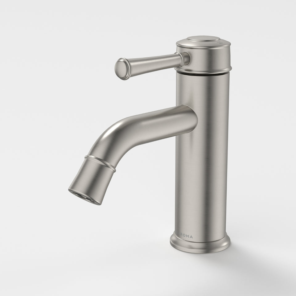 Caroma Riviere Basin Mixer - Brushed Nickel