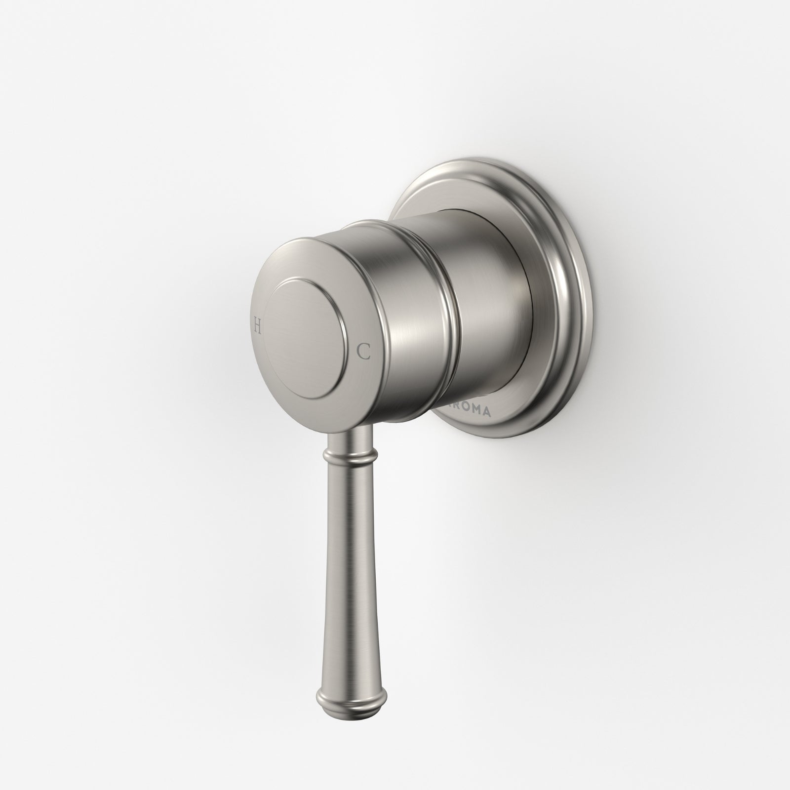 Caroma Riviere Bath Shower Mixer - Brushed Nickel 520005BN - The Blue Space
