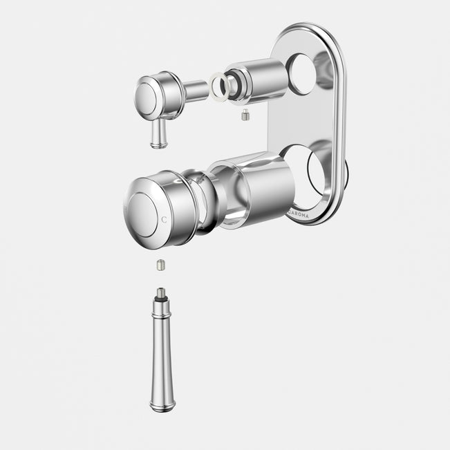 Caroma Riviere Bath Shower Mixer With Diverter Trim Kit - Chrome 520008C - The Blue Space