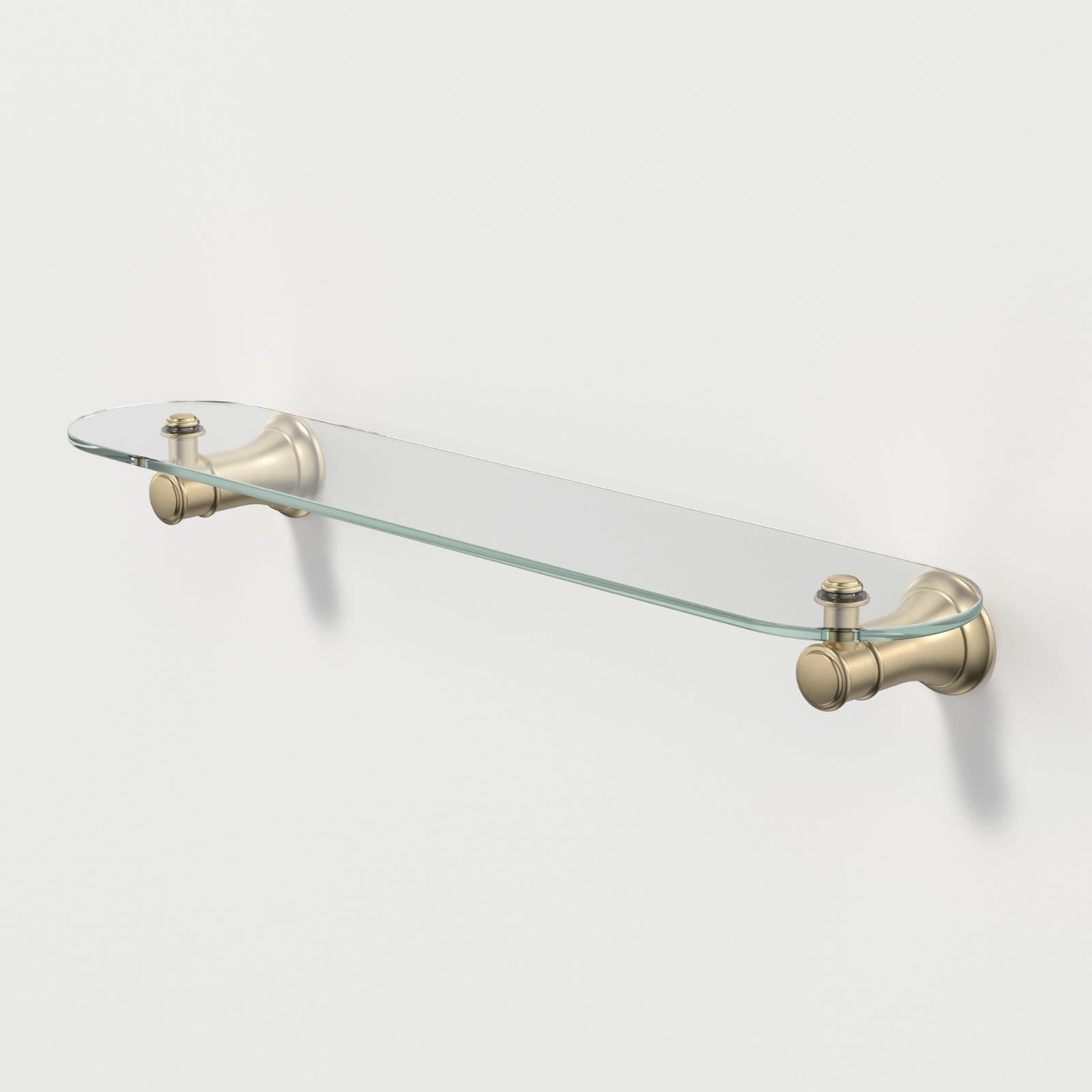 Caroma Riviere Bathroom Shelf - Brushed Brass 520038BB - The Blue Space