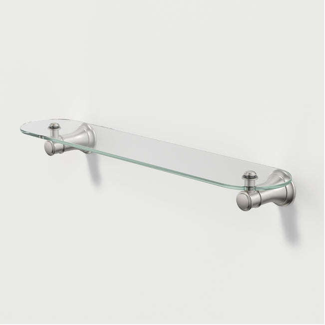Caroma Riviere Bathroom Shelf - Brushed Nickel 520038BN - The Blue Space