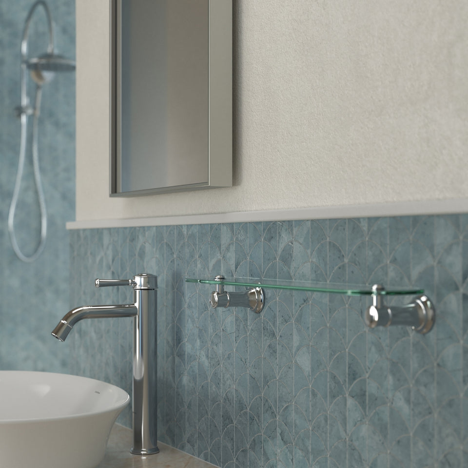 Caroma Riviere Bathroom Shelf - Chrome