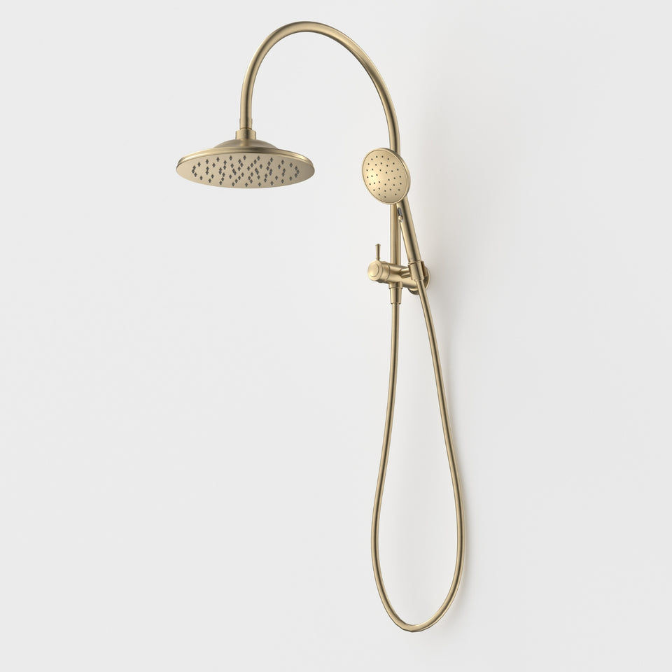 Caroma Riviere Compact Twin Shower - Brushed Brass