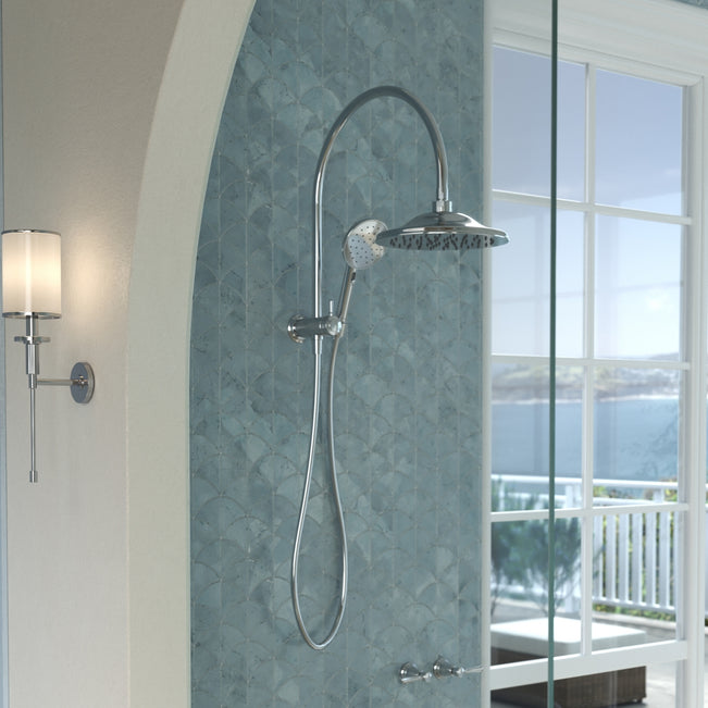 Main Caroma Riviere Compact Twin Shower - Chrome 520041C4A - The Blue Space