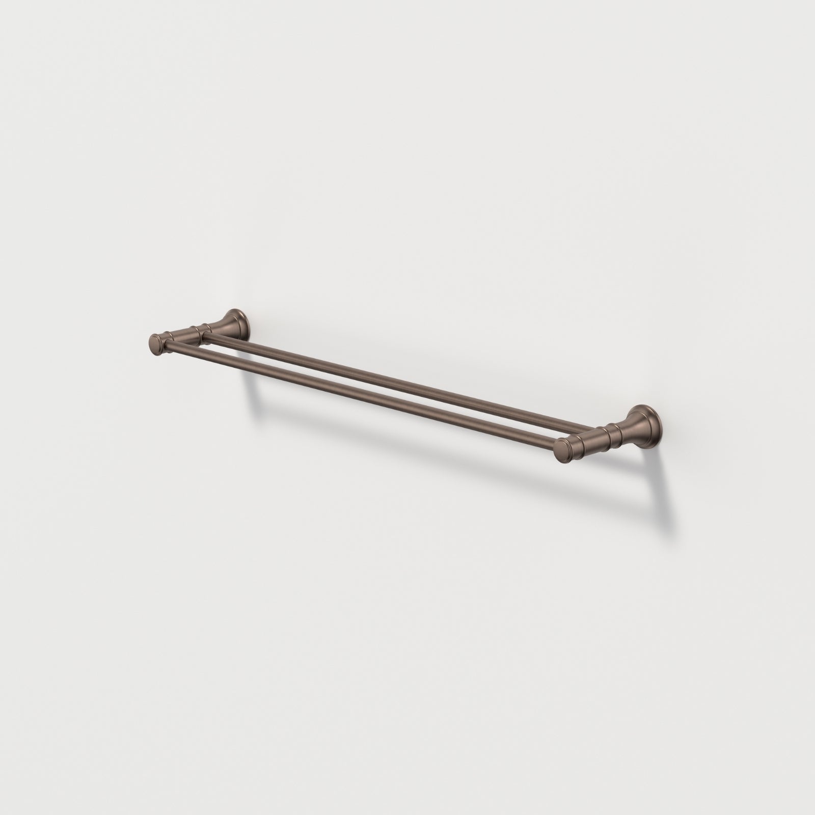 Caroma Riviere Double Towel Rail 600mm - Brushed Bronze 520035BBZ - The Blue Space