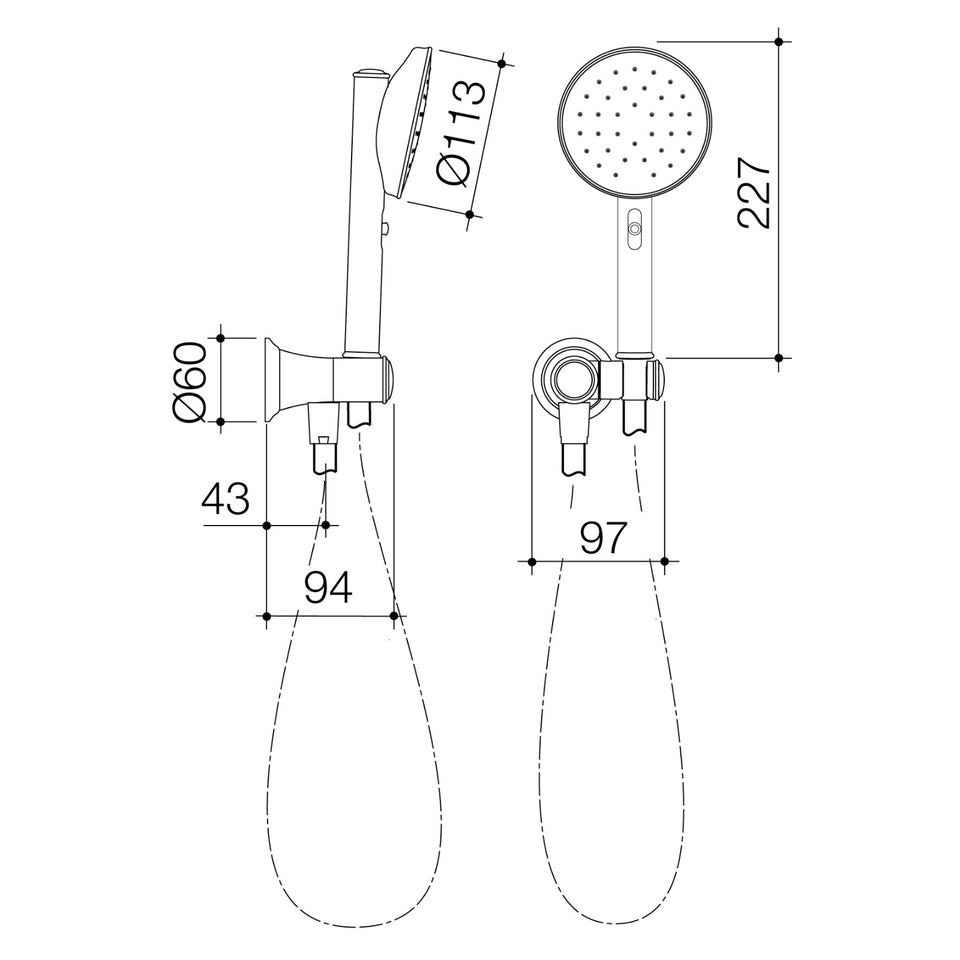 Caroma Riviere Hand Shower - Chrome