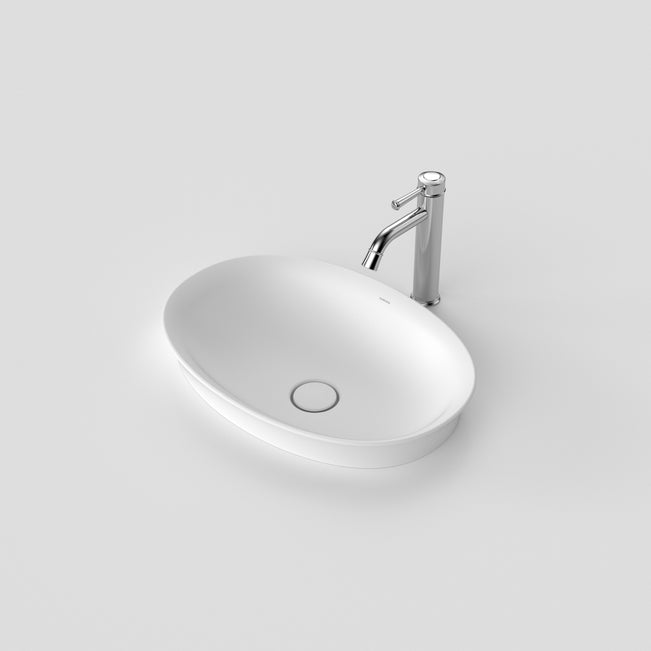 Caroma Riviere Inset Basin No Tap Hole - Matte White 4700100MW - The Blue Space