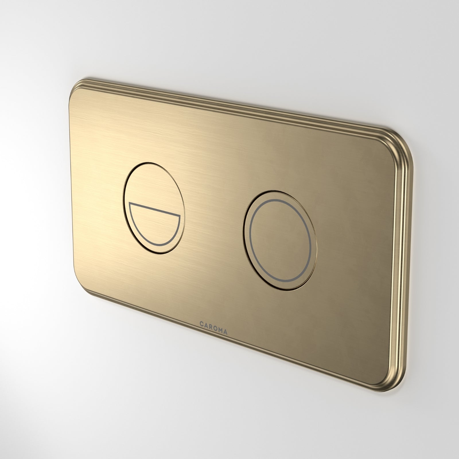Caroma Riviere Invisi® II Series Button - Brushed Brass 48002BB - The Blue Space