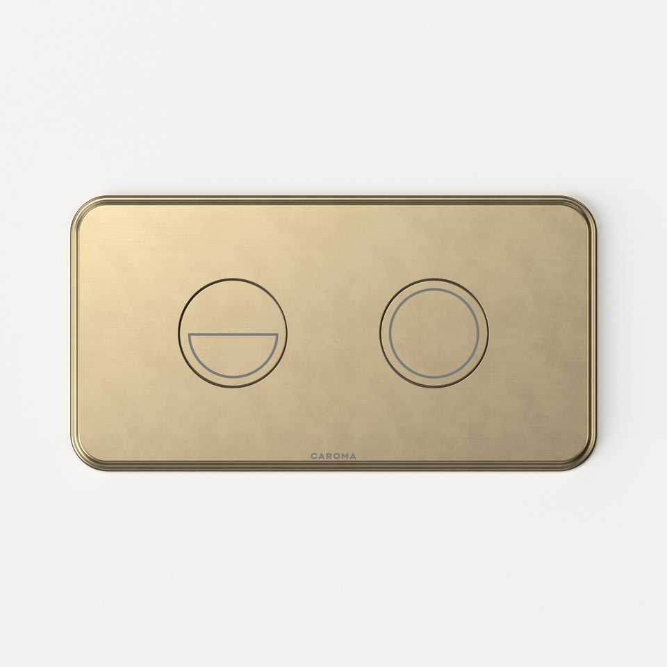 Caroma Riviere Invisi® II Series Button - Brushed Brass