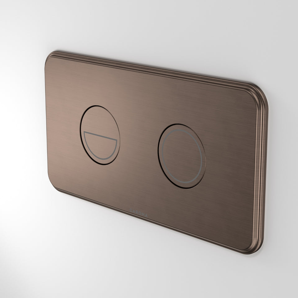 Caroma Riviere Invisi® II Series Button - Brushed Bronze