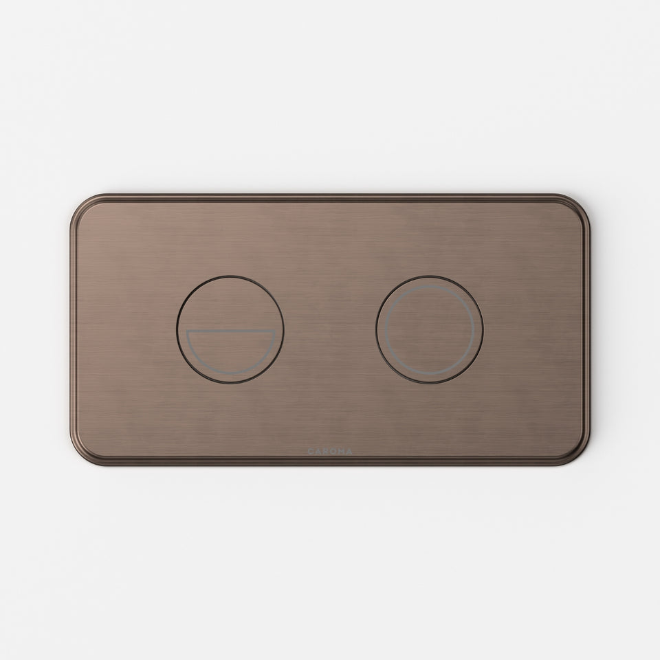 Caroma Riviere Invisi® II Series Button - Brushed Bronze